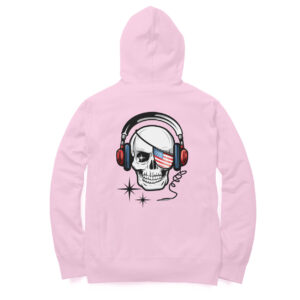 SkullRock Hoodie - Comfortable, Stylish, and Sustainable - Printed Back side only