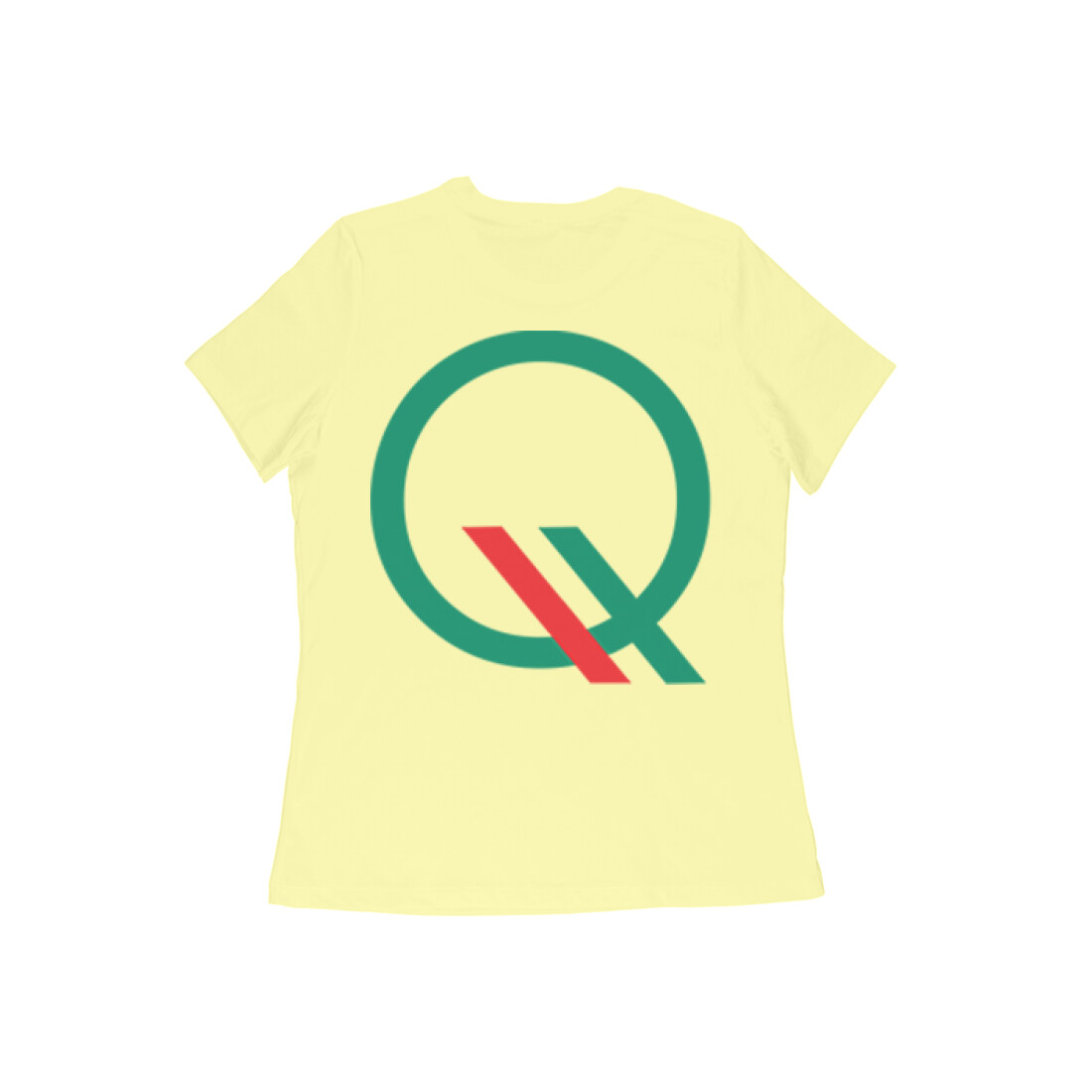 women’s yellow half sleeve round neck t shirt
