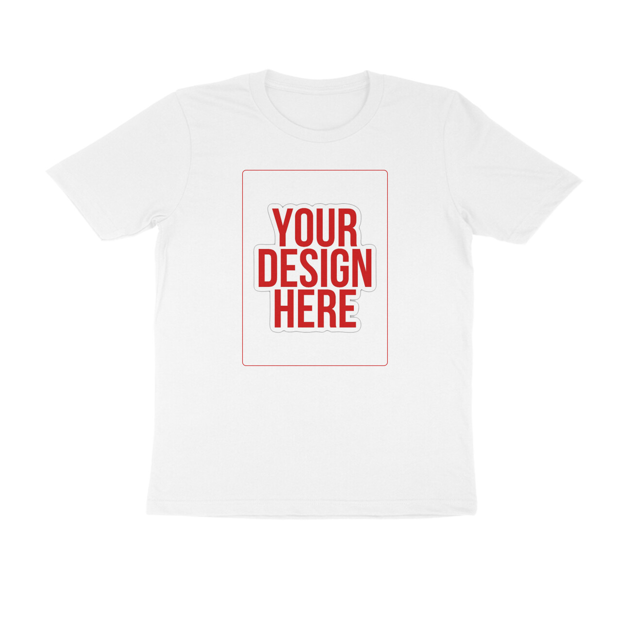 Printed Unisex Half Sleeve Round Neck T-Shirt - Trendy and Comfortable